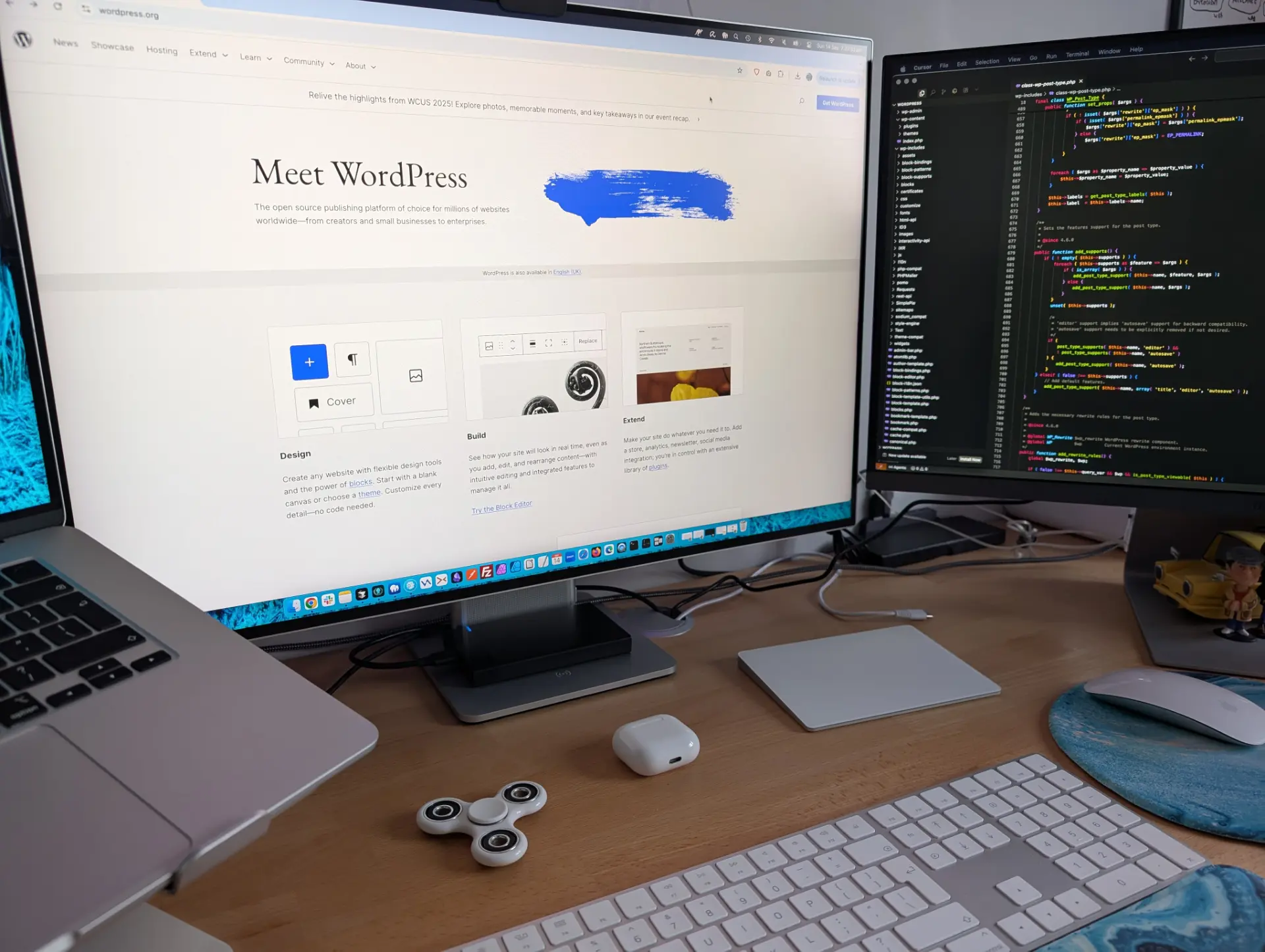 wordpress org website on computer