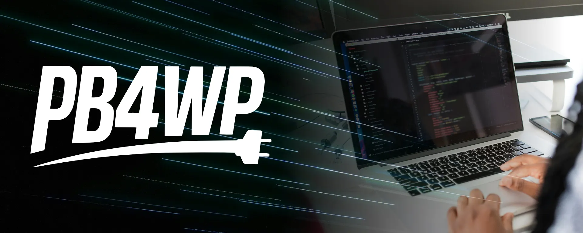 pb4wp logo on line background